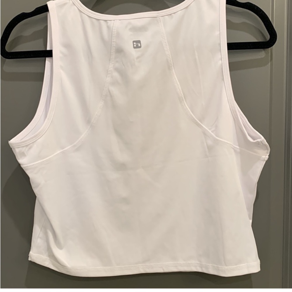 White Tank Top/Crop Top - image 3